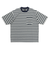 125R1012400　M CAVE Crew Neck Border TEE　GRAY　695056-0002