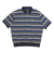 125R1112300　M CAVEJERSEY Border PoloShirt　NAVY　695055-0001