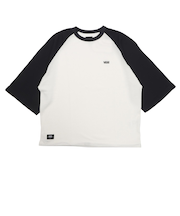 125R1020200　M CAVE Waffle Football L TEE　2TONE　695057-0003