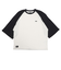125R1020200　M CAVE Waffle Football L TEE　2TONE　695057-0003