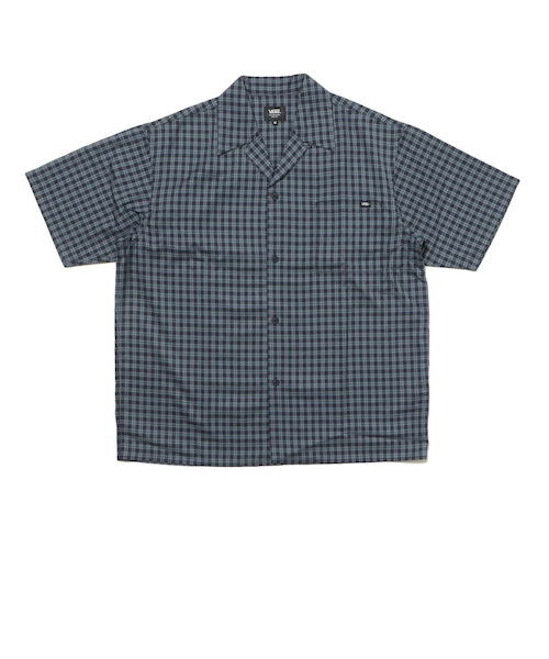 125R1060300 M CF Open Collar S Shirt BLUECHECK 695058-0003