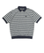 125R1112300　M CAVEJERSEY Border PoloShirt　GRAY　695055-0002