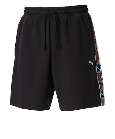 633351　M FLORAL SPORT SHORTS 7INCH　01BK　696147-0001