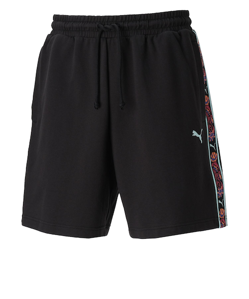 633351　M FLORAL SPORT SHORTS 7INCH　01BK　696147-0001