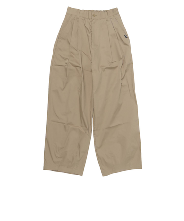 125R3141100　W Tuck Pants　BEIGE　695079-0002