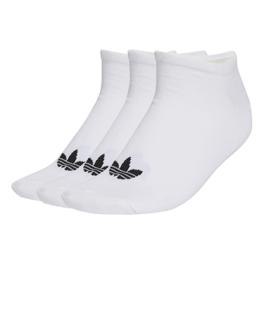 JV7398　U LINER SOCKS 3P　WHITE/BLACK　698596-0001