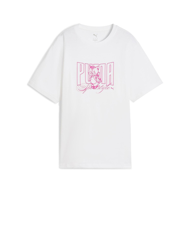 634132　W GRAPHIC KITTEN RELAXED TEE　02WH　699636-0001