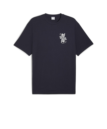 634128　M GRAPHIC CARD PLAY RELAXEDTEE　16NEW NAVY　699635-0002