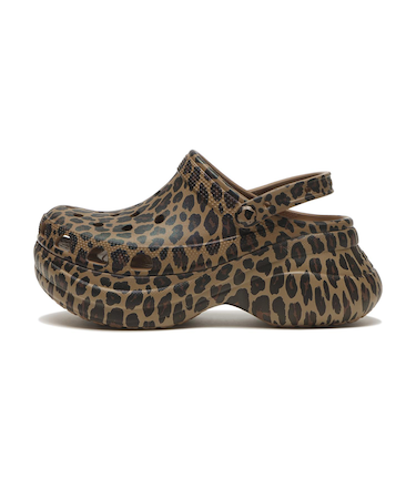 211624-2LD　BAE ANIMAL CLOG　LEOPARD　695418-0001
