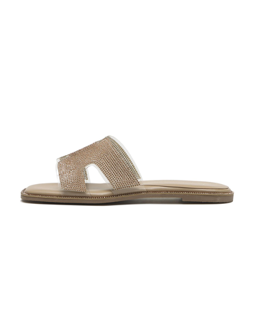JE-33A　RHINESTONE SANDALS　GOLD　700834-0003