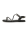 JE-64A　BIJOU STRAP SANDALS　BLACK　700833-0001