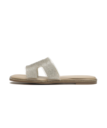JE-33A　RHINESTONE SANDALS　SILVER　700834-0002