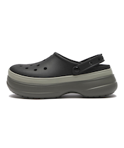 211355-001　CLASSIC STACKED CLOG　BLACK　695416-0001