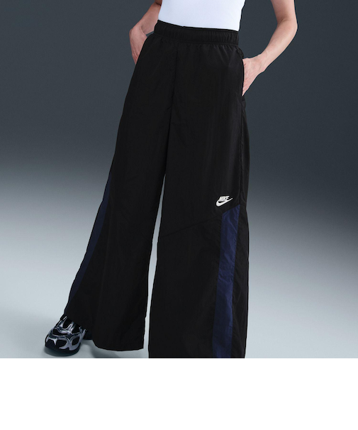 IH8509　W WIDE LEG WVN PANT　010BLK/SAIL　700432-0001
