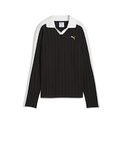 633963　W T7 RELAXED LONG SLEEVE POLO　01BK　699622-0001