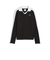 633963　W T7 RELAXED LONG SLEEVE POLO　01BK　699622-0001