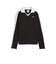 633963　W T7 RELAXED LONG SLEEVE POLO　01BK　699622-0001