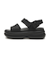 211755-001　SOHO Y STRAP SANDAL　BLACK　701109-0001
