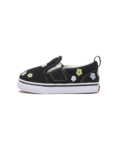 V98TDL EB.FLW 12-165(H) SLIP ON BLK/WHT/FLW 696338-0001