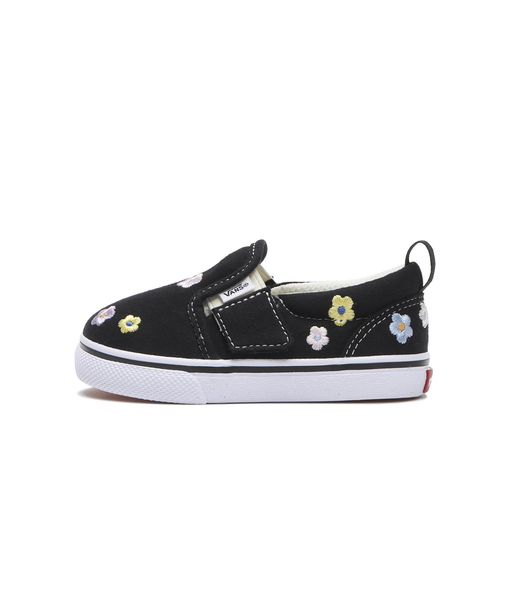 V98TDL EB.FLW 12-165(H) SLIP ON BLK/WHT/FLW 696338-0001