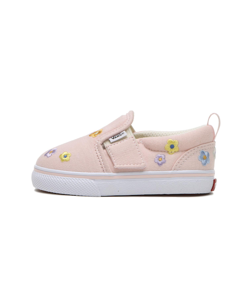 V98TDL EB.FLW　12-165(H) SLIP ON　PNK/WHT/FLW　696338-0002