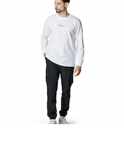 6007833　M HW LOGO GRAPHIC LS T　100WHT　701409-0002