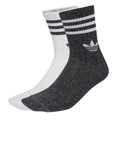 JV6049　W 3S GLITTER CR 2　BLAC/WHIT　698594-0001