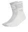 JX5204　W GLT CREW SOCK 2P　SIL/WHT　698456-0001