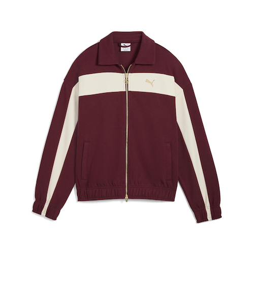 東芝LサイズCanterbury ウォームアップジャケット 赤黒 TOSHIBA 633960 W T7 RELAXED TRACK JACKET 96RUBY SHIMMER 699621-0002