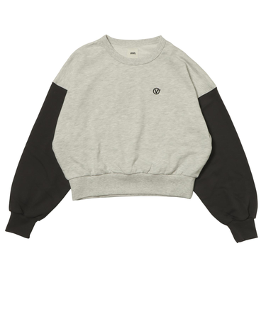 125R3041000　W Color Scheme Cropped SWT　TOP GRY　695078-0002