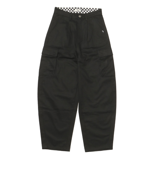 125K3143100　W curvy cargo pants　BLACK　701883-0003
