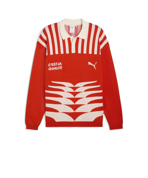 632512　M THE NEVERWORN VI KNIT JERSEY　22FIERCE RED　699605-0002