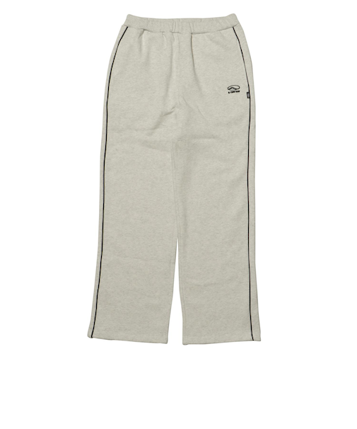 125K3142800　W piping sweat pants　TOP GRAY　701880-0001