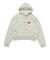 125K3033500　W Checker Logo Hoodie　TOP GRAY　701886-0002