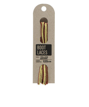 BOOTLACES 125　BOOTLACES 125CM　YELLOW/BROWN　700616-0001