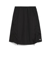 633976　W DARE TO WOVEN MIDI SKIRT　01BK　699625-0001