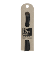 BOOT ROUND 125　BOOTLACES ROUND 125CM　BLACK　700617-0001