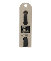 BOOT FLAT 125　BOOTLACES FLAT 125CM　BLACK　700618-0001