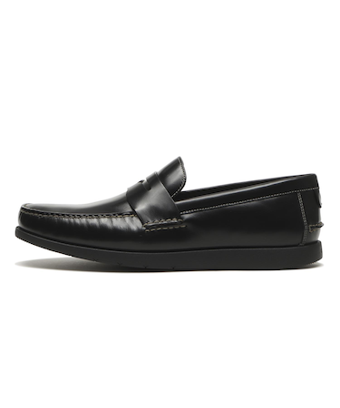 C42277　BROWER PENNY LOAFER　BLACK/BLACK　703349-0001