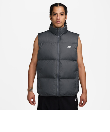 IB2978　M TF CLUB PUFFER VEST 65　068IRNGRY/WHT　703854-0002