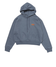 125K3033500　W Checker Logo Hoodie　BLUE　701886-0001
