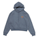 125K3033500　W Checker Logo Hoodie　BLUE　701886-0001