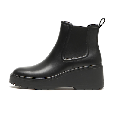 W35198　W ZG CITYQUEST WEDGE BOOTS WP　BLACK/BLACK WP　703413-0001