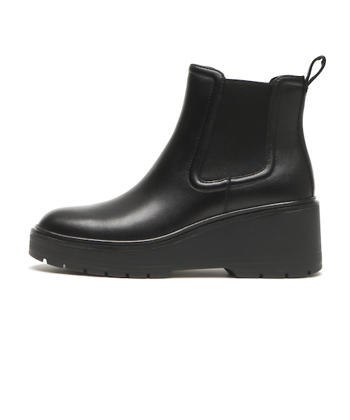 W35198　W ZG CITYQUEST WEDGE BOOTS WP　BLACK/BLACK WP　703413-0001