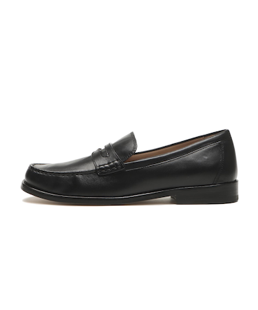 W33424　W LANA LUX PENNY LOAFERS REMAS　BLACK LEATHER　703406-0001