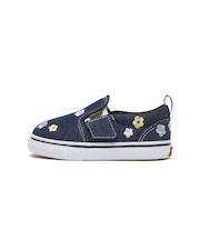 V98TDL DFLW　12-165(H)SLIP ON　DENIM/WHITE　696791-0001