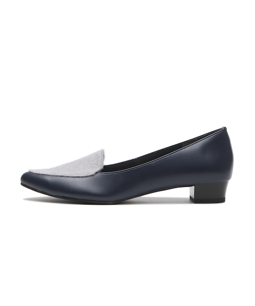 JE80259　HEEL LOAFER 2.5　NAVY　702824-0002