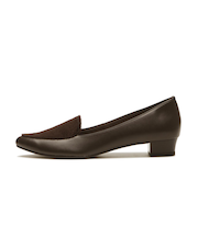JE80259　HEEL LOAFER 2.5　D.BROWN　702824-0003