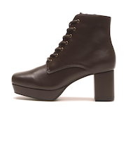 W3053　SQUARE LACE UP 7　BROWN　697378-0002