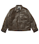 125K1084200　M Fake Leather Jacket　BROWN　702003-0002